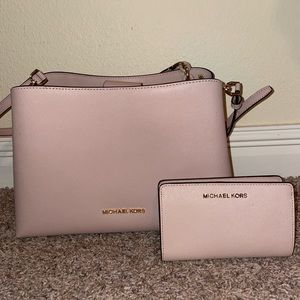 Michael Kors Handbag + Wallet Set